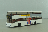 MAN D89 double decker bus, white, 7310542, Wiking 1:87