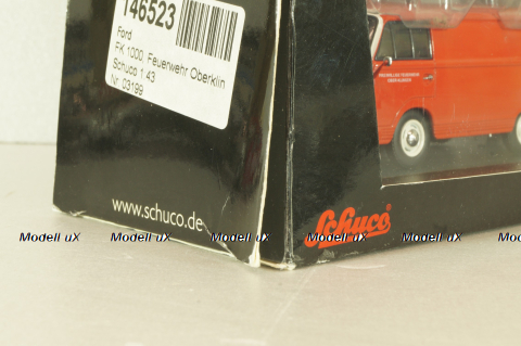 Ford Taunus Transit FK 1000 bus Feuerwehr Ober-Klingen 1965, 03199, Schuco 1:43