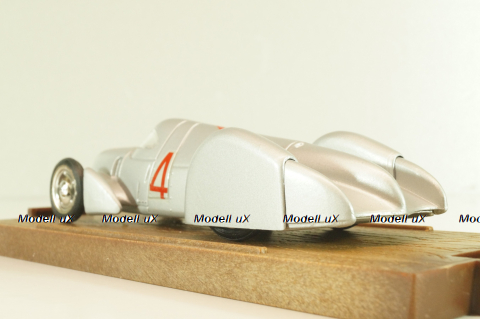 Auto Union Rekordwagen HP 370 #4 1937, silver, R108, Brumm 1:43