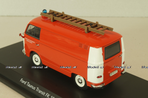 Ford Taunus Transit FK 1000 bus Feuerwehr Ober-Klingen 1965, 03199, Schuco 1:43