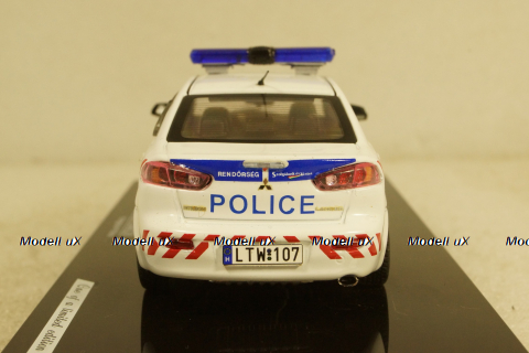 Mitsubishi Lancer X Police Hungary, 29310, Vitesse 1:43