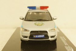 Mitubishi Lancer Kazakhstan Police 2010 silver / blue, 29318, Vitesse 1:43