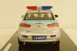 Mitubishi Lancer Kazakhstan Police 2010 silver / blue, 29318, Vitesse 1:43