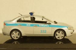 Mitubishi Lancer Kazakhstan Police 2010 silver / blue, 29318, Vitesse 1:43