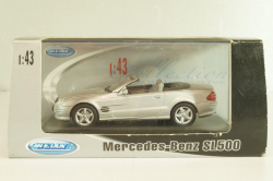 Mercedes-Benz SL 500 Cabriolet 2001 (R230), silver, 43005SW, Welly 1:43