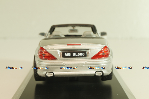Mercedes-Benz SL 500 Cabriolet 2001 (R230), silver, 43005SW, Welly 1:43