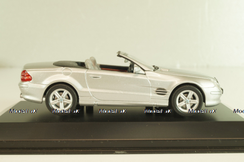 Mercedes-Benz SL 500 Cabriolet 2001 (R230), silver, 43005SW, Welly 1:43