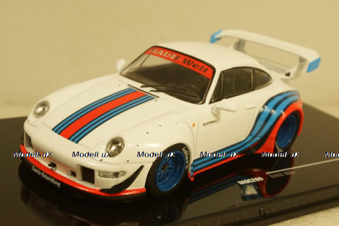 Porsche 911 (993) RWB Rauh-Welt Martini white, MOC209, IXO 1:43