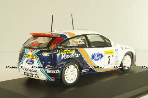 Ford Focus RS WRC #3 Rally Monte Carlo 2001, Sainz/Moya, SKM188, Skid 1:43 Уценка!