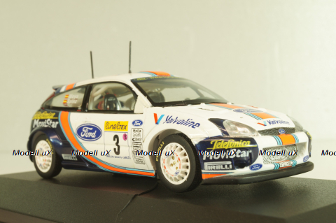 Ford Focus RS WRC #3 Rally Monte Carlo 2001, Sainz/Moya, SKM188, Skid 1:43 Уценка!