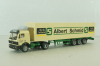 Mercedes SK 1735 LS tractor with semi-trailer "Albert Schmid" 1992, beige, 22973, Herpa 1:87