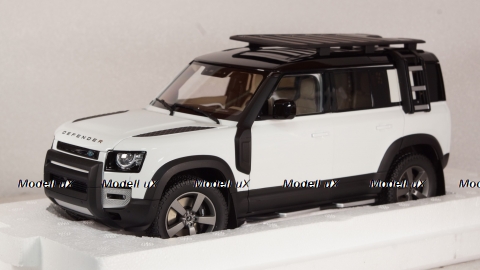 Land Rover Defender 110 with Roof Pack 2020 Fuji White, Almost Real 1:18