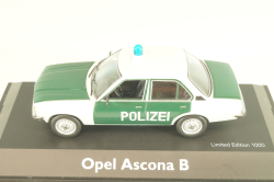 Opel Ascona B Polizei 1976, green/white, 03294, Schuco 1:43
