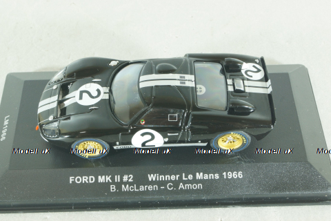Ford GT40 MK II #2 B.McLaren/C.Amon winner Le Mans , LM1966, IXO 1:43
