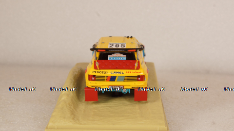 Peugeot 205 Turbo 16 Grand Raid Rally Paris–Dakar 1987 A. Vatanen-B.Giroux, Norev 1:43
