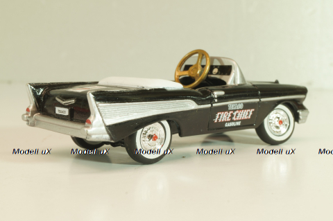 Chevrolet Bel Air "TEXACO Fire Chiff" 1957, black, (педальная машина), 68259, Gearbox