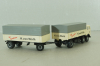 Mercedes LP 333 with trailer, H. von Wirth, white, 7528, Brekina 1:87