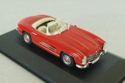 Mercedes 300 SL Roadster (W198) 1963, red, MBOMS057, Altaya, Mercedes-Benz Offizielle Modell Sammlung #61, 1:43