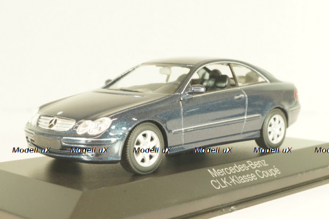 Mercedes-Benz CLK 230 Kompressor (C208) 2006, blue, B66961946, Minichamps 1:43 Уценка!