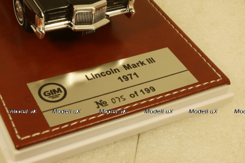Lincoln Continental Mark III 1971, black, GIM010D, GIM 1:43