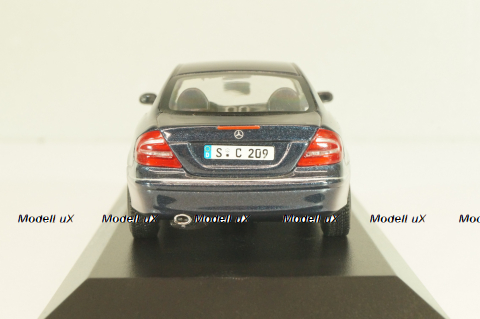 Mercedes-Benz CLK 230 Kompressor (C208) 2006, blue, B66961946, Minichamps 1:43 Уценка!