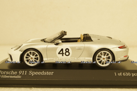 Porsche 911 (991) Speedster  2019  silver (Heritage Paket),  410061130, Minichamps 1:43