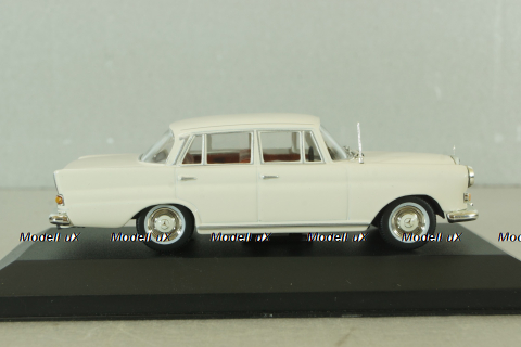 Mercedes 200 D (W110) 1965, white, MBOMS061, Altaya, Mercedes-Benz Offizielle Modell Sammlung #61, 1:43