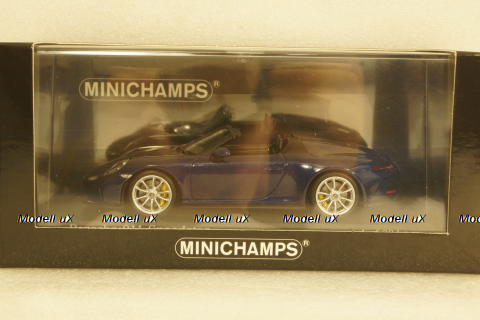Porsche 911 (991) Speedster  2019, blue metallic, 410061132, Minichamps 1:43