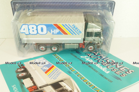 Iveco 190-48 Turbostar truck "480 HP" 1992, silver, Camiones y Autobuses #91, Altaya 1:43