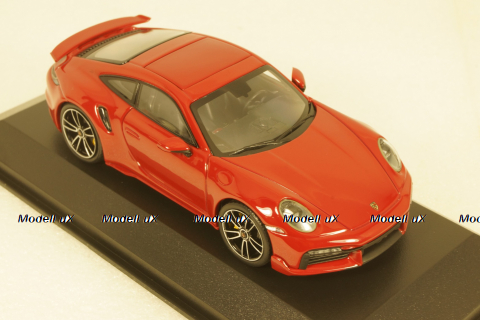 Porsche 911 (992) Turbo S Coupe Sport Design  2021 red 410060070 Minichamps 1:43