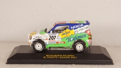 Mitsubishi Pajero Dakar 2001 #207  M.Prieto-A.Velminno, RAM015, IXO 1:43