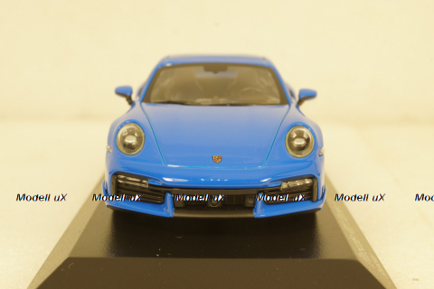 Porsche 911 (992) Turbo S Coupe Sport Design  2021, blue, 410060072, Minichamps 1:43