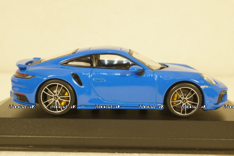 Porsche 911 (992) Turbo S Coupe Sport Design  2021, blue, 410060072, Minichamps 1:43