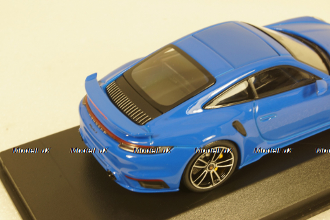 Porsche 911 (992) Turbo S Coupe Sport Design  2021, blue, 410060072, Minichamps 1:43