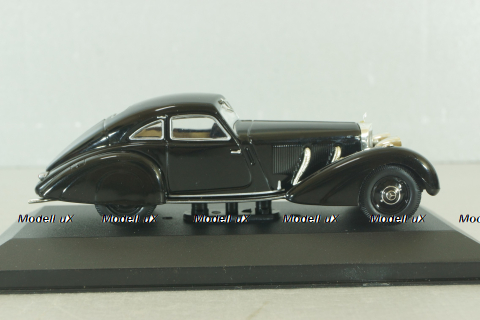 Mercedes 500 K Autobahnkurier (W29) 1934, black, MBOMS002, Altaya, Mercedes-Benz Offizielle Modell Sammlung #02, 1:43