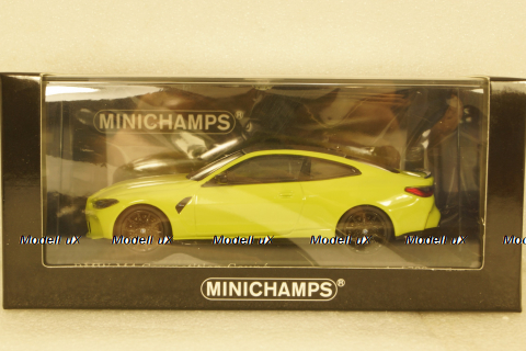 BMW M4 (G82) 2020 yellow, 410020120, Minichamps 1:43