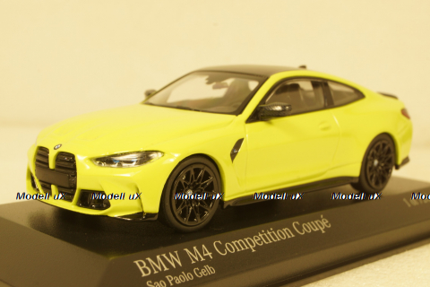 BMW M4 (G82) 2020 yellow, 410020120, Minichamps 1:43