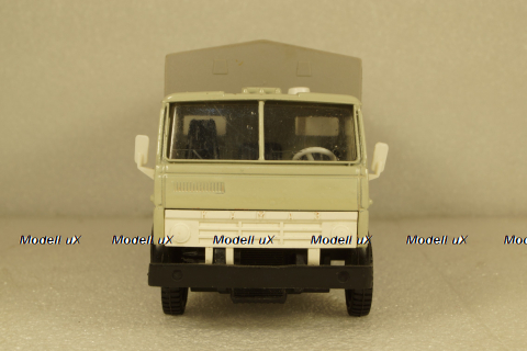 Камаз-5320 бортовой с тентом, серый/синий, Арек 1:43