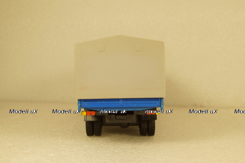 Камаз-5320 бортовой с тентом, серый/синий, Арек 1:43