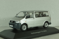 Volkswagen T5 TDI Transporter 2003, silver, Volkswagen Offizielle Modell-Sammlung, Altaya #65 1:43