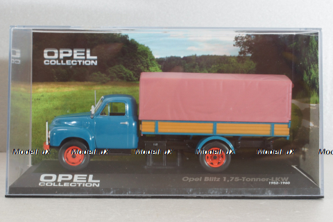 Opel Blitz 1,75t with canvans top 1952, blue, Altaya 1:43