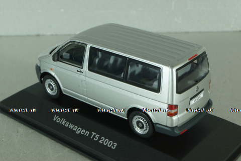Volkswagen T5 TDI Transporter 2003, silver, Volkswagen Offizielle Modell-Sammlung, Altaya #65 1:43