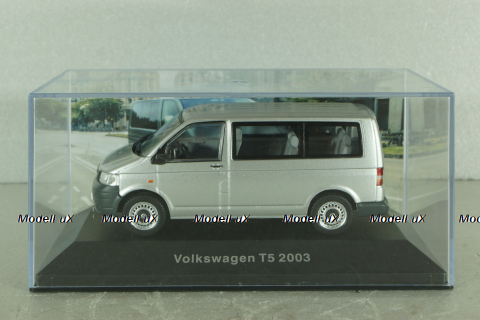 Volkswagen T5 TDI Transporter 2003, silver, Volkswagen Offizielle Modell-Sammlung, Altaya #65 1:43
