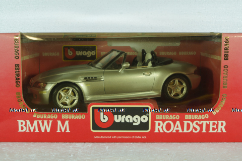 BMW Z3 M Roadster, silver, Bburago 1:18