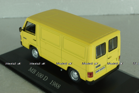 Mercedes-Benz MB 100 D, 1988, yellow, MBOMS079, Altaya, Mercedes-Benz Offizielle Modell Sammlung #79 1:43 