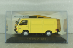 Mercedes-Benz MB 100 D, 1988, yellow, MBOMS079, Altaya, Mercedes-Benz Offizielle Modell Sammlung #79 1:43