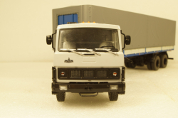 МАЗ-5432 с полуприцепом Маз-93971 серый/синий 101555 АвтоИстория 1:43