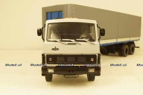 МАЗ-5432 с полуприцепом Маз-93971 серый/синий 101555 АвтоИстория 1:43