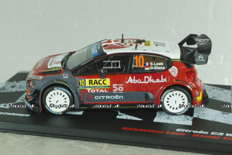 Citroen C3 WRC winner rally Catalunya S,Loeb/D.Elena 2018, Altaya 1:43
