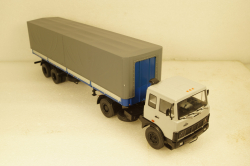 МАЗ-5432 с полуприцепом Маз-93971 серый/синий 101555 АвтоИстория 1:43